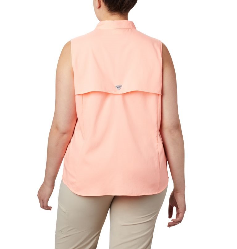 Women's Columbia PFG Tamiami Sleeveless Shirts Pink | Plus Size CA-LA6C5